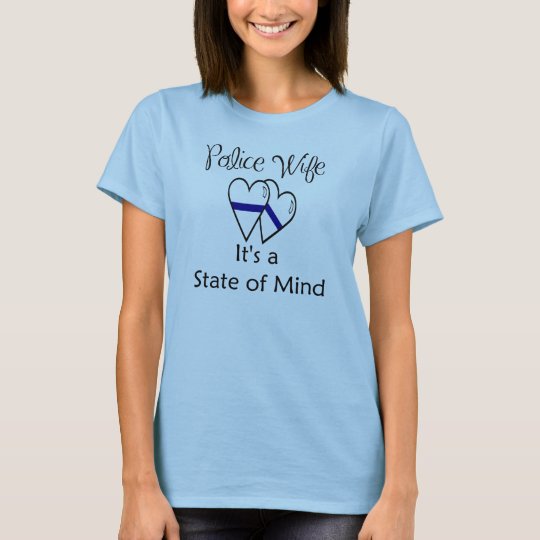 blue line hearts T-Shirt