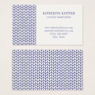 BLUE LINE KNIT 3.5x2 Business Card II