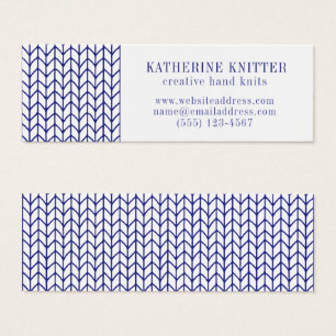 BLUE LINE KNIT Mini Business Card II