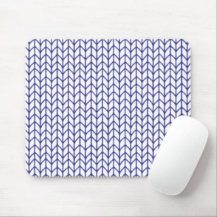 BLUE LINE KNIT Mouse Pad