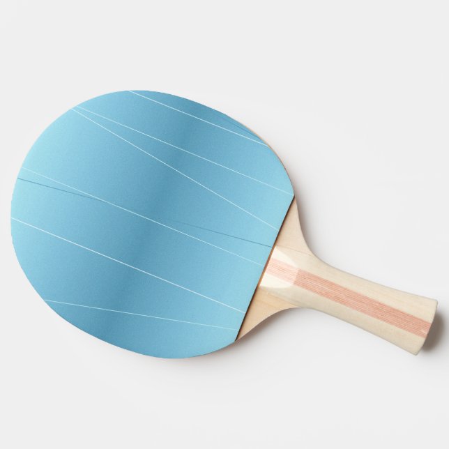 Blue Line Print Ping Pong Paddle (Side)