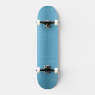 Blue Line Print Skateboard