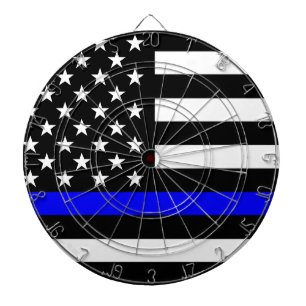 Blue Line US Flag Dartboard