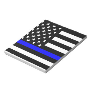 Blue Line US Flag Notepad