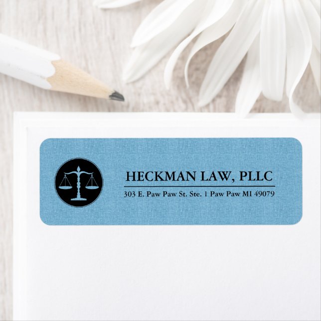 Blue Linen Black Justice Logo (Insitu)