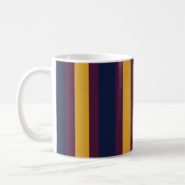 Blue Lines Coffee Mug (Left)