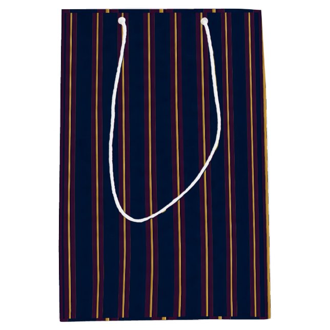 Blue Lines Medium Gift Bag (Front)