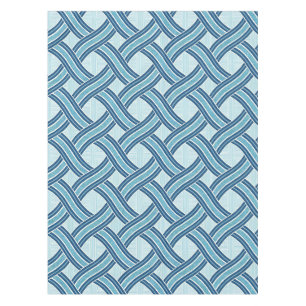 Blue Lines Pattern Tablecloth