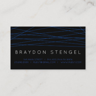 BLUE LINES Professional Business Card