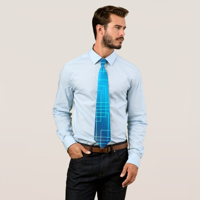 Blue lines tie (In Situ)