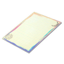 Blue Lines with Rustic Sun Moon on Yellow