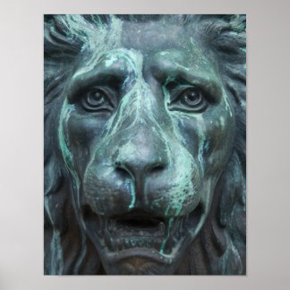 Blue Lion Print