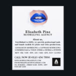 Blue Lips, Modelling Agency, Model Agent Flyer<br><div class="desc">Blue Lips,  Modelling Agency,  Model Agent Advertising Flyers By The Business Card Store.</div>