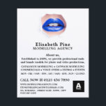 Blue Lips, Modelling Agency, Model Agent Flyer<br><div class="desc">Blue Lips,  Modelling Agency,  Model Agent Advertising Flyers By The Business Card Store.</div>