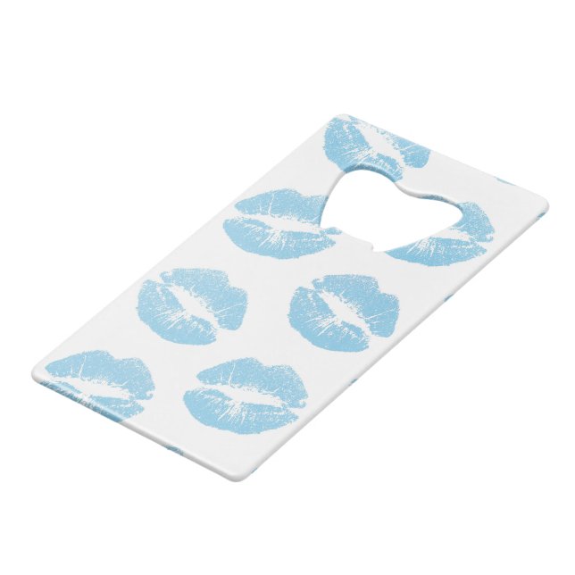 Blue Lips, Pattern Of Lips, Blue Lipstick, Kiss (Front Angled)