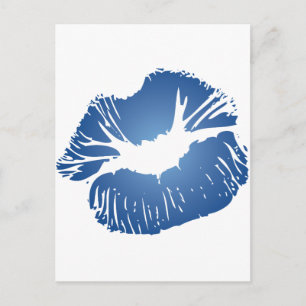 Blue Lips Postcard