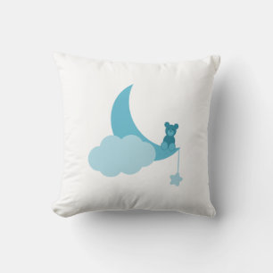 Blue Little Bear Pillow
