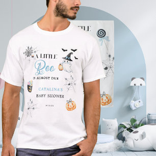 Blue Little Boo Pumpkins Festive Candy T-Shirt