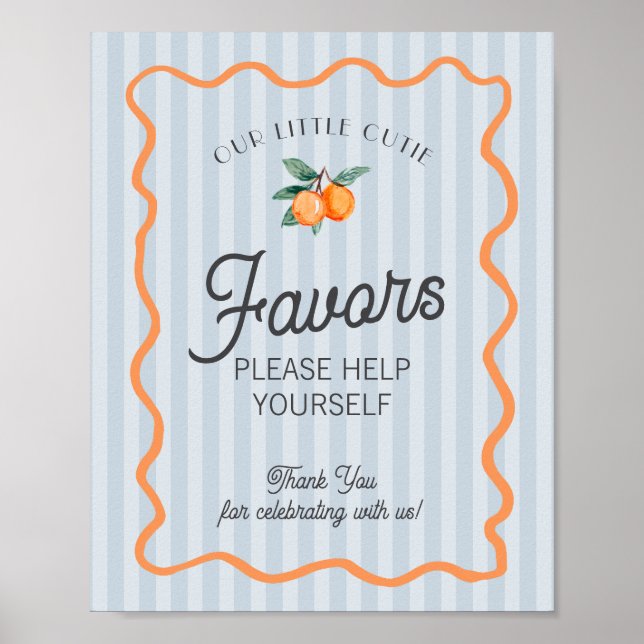 Blue Little Cutie Citrus Main Squeeze Favours Poster (Front)