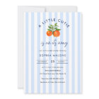 Blue Little cutie on its way Citrus Baby shower