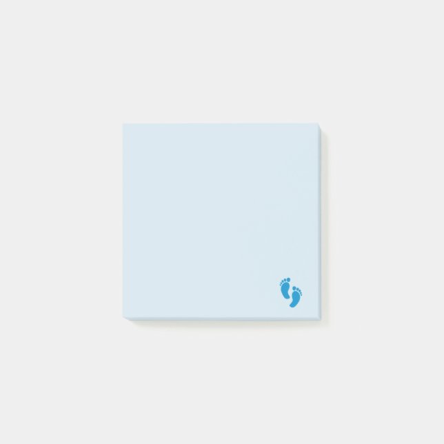 Blue Little Emoji Foot Post-it Notes (Front)