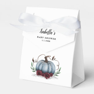 Blue Little Pumpkin Theme Girl Baby Shower Favour Box