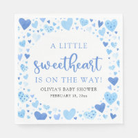 Blue Little Sweetheart Valentine's Day Baby Shower