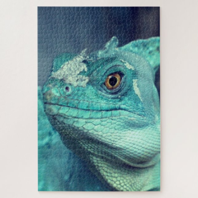 Blue Lizard Puzzle (Vertical)