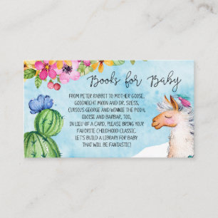 Blue Llama and Cactus Books for Baby Enclosure Car
