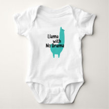 Blue Llama Babysuit
