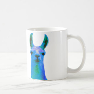 Blue Llama Graphic Coffee Mug
