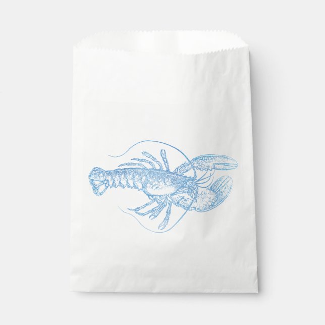 Blue Lobster Favour Bags (Front)