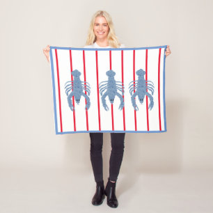 Blue Lobster Ginger Jars Jar baby small blanket 