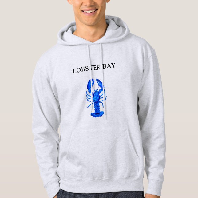 Blue Lobster Hoodie (Front)