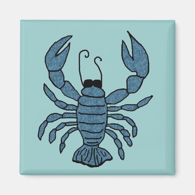 Blue Lobster magnet (Front)