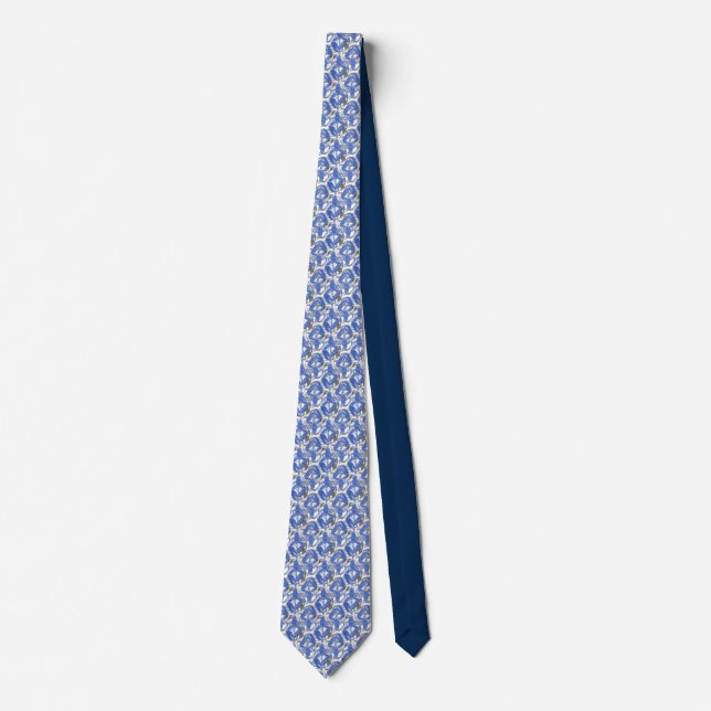 Blue Lobster Neck Tie (Front)