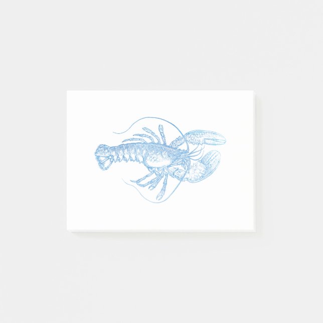 Blue Lobster Post-it Notes (Front)