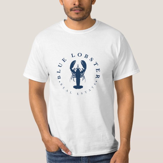 Blue Lobster Real Estate Men’s Front Design Tee (Front)