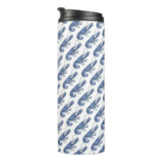 Blue Lobster Retro Vintage Image Thermal Tumbler