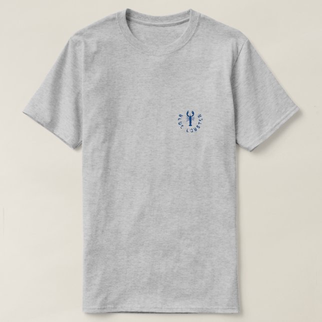 BLUE LOBSTER T SHIRT (Design Front)