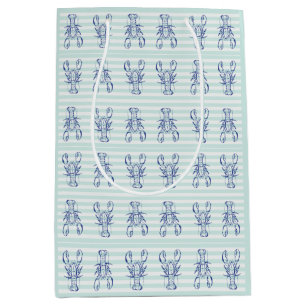 Blue Lobsters Medium Gift Bag