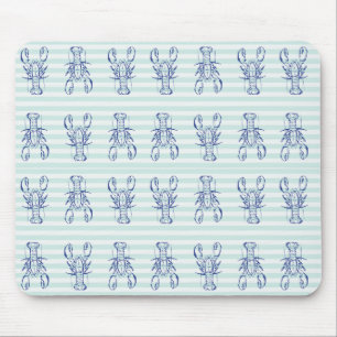 Blue Lobsters Mouse Mat
