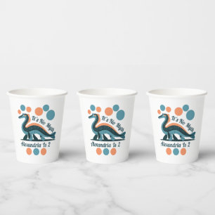 Blue Loch Ness Birthday Paper Cups