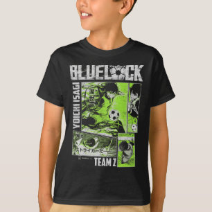 Blue Lock Yoichi Isagi Split Soccer Panels  T-Shirt