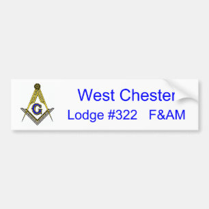 Blue Lodge Bumper sticker