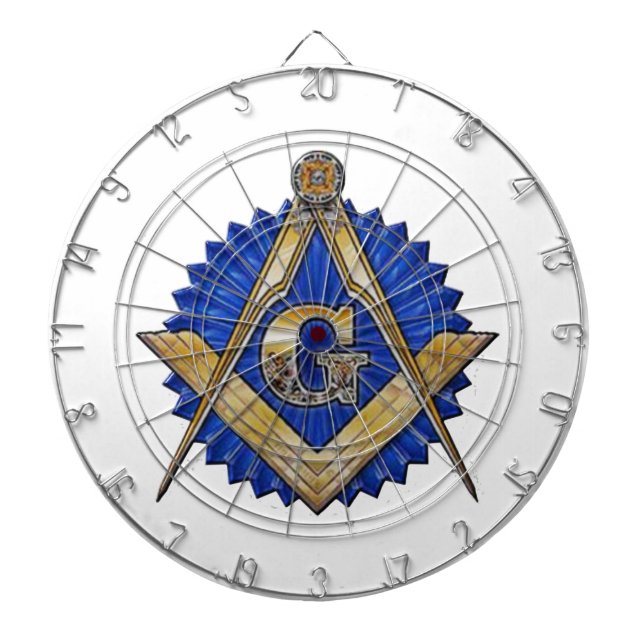 Blue Lodge Mason Dartboard (Front)