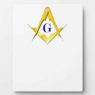 Blue Lodge Square & Compasses Plaque