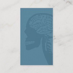 blue logicskull business card