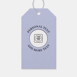 Blue Logo Custom Text Business Product Label price