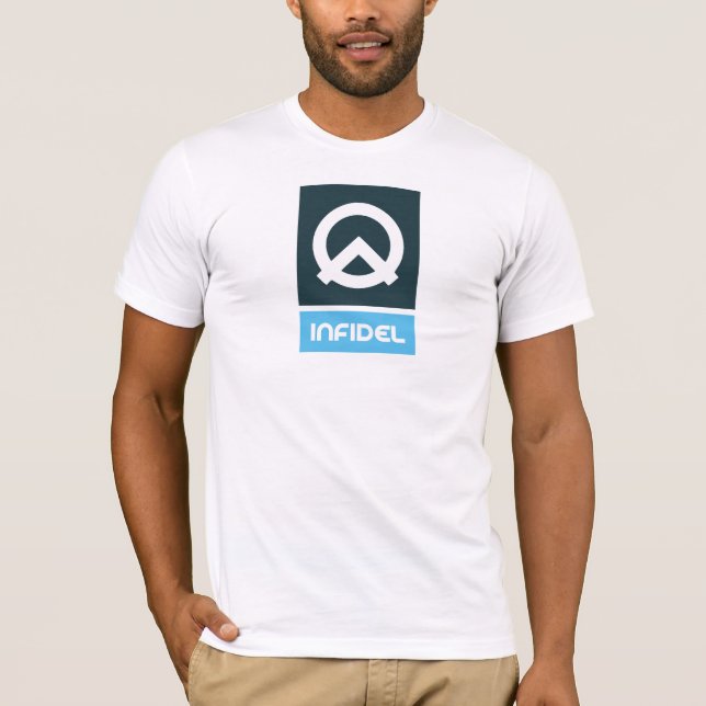 Blue Logo Infidel T Shirt (Front)